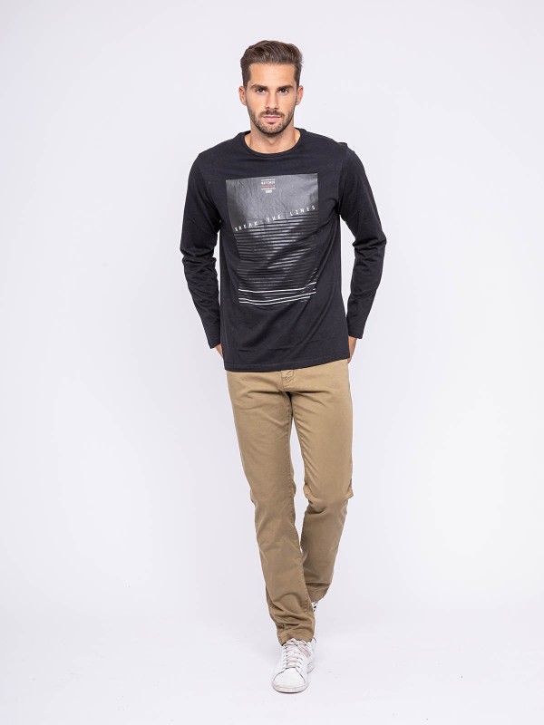 T-shirt manches longues col...