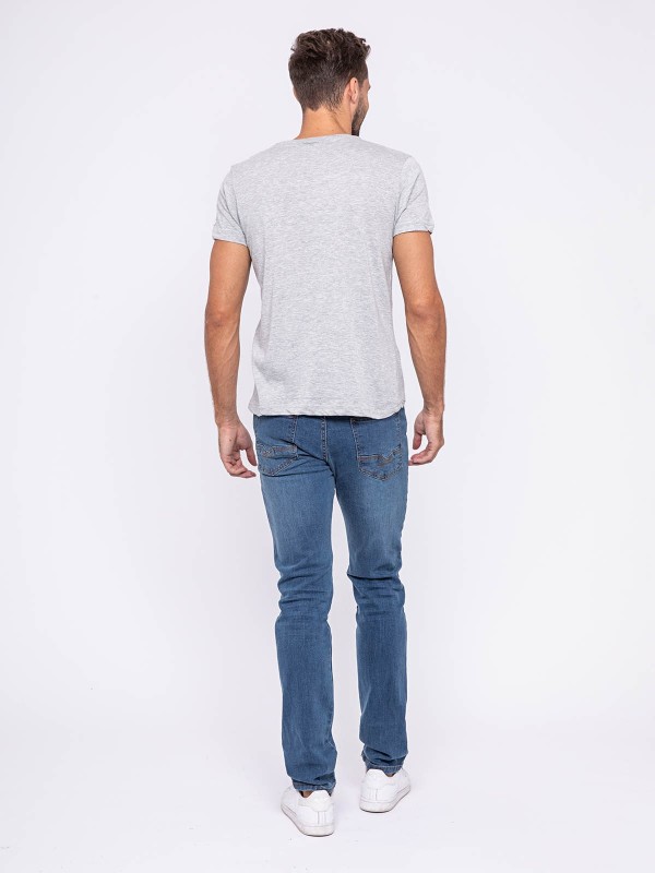 T-shirt col rond pur coton...