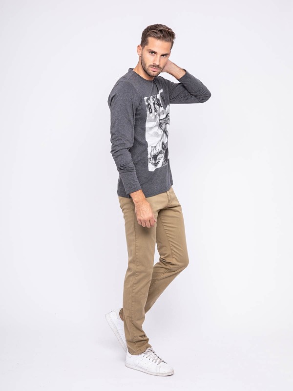 T-shirt manches longues col...