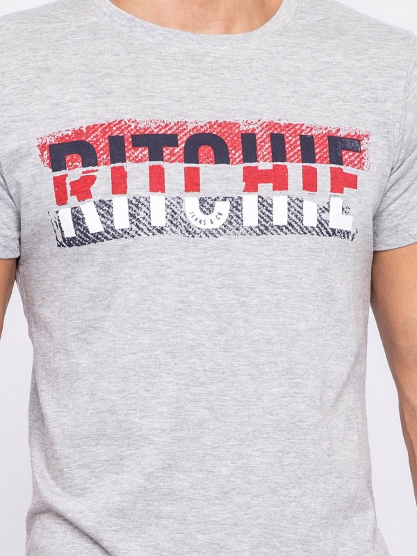 T-shirt col rond pur coton...