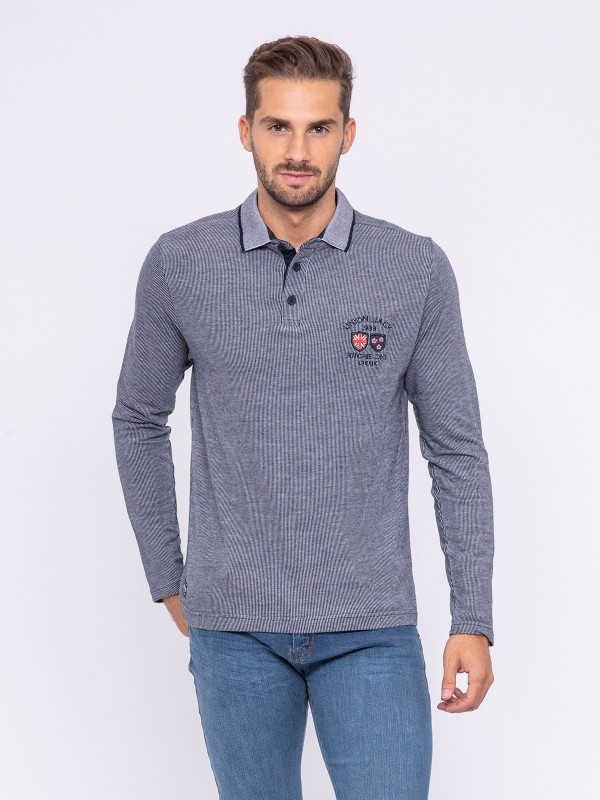 Polo manches longues pur...