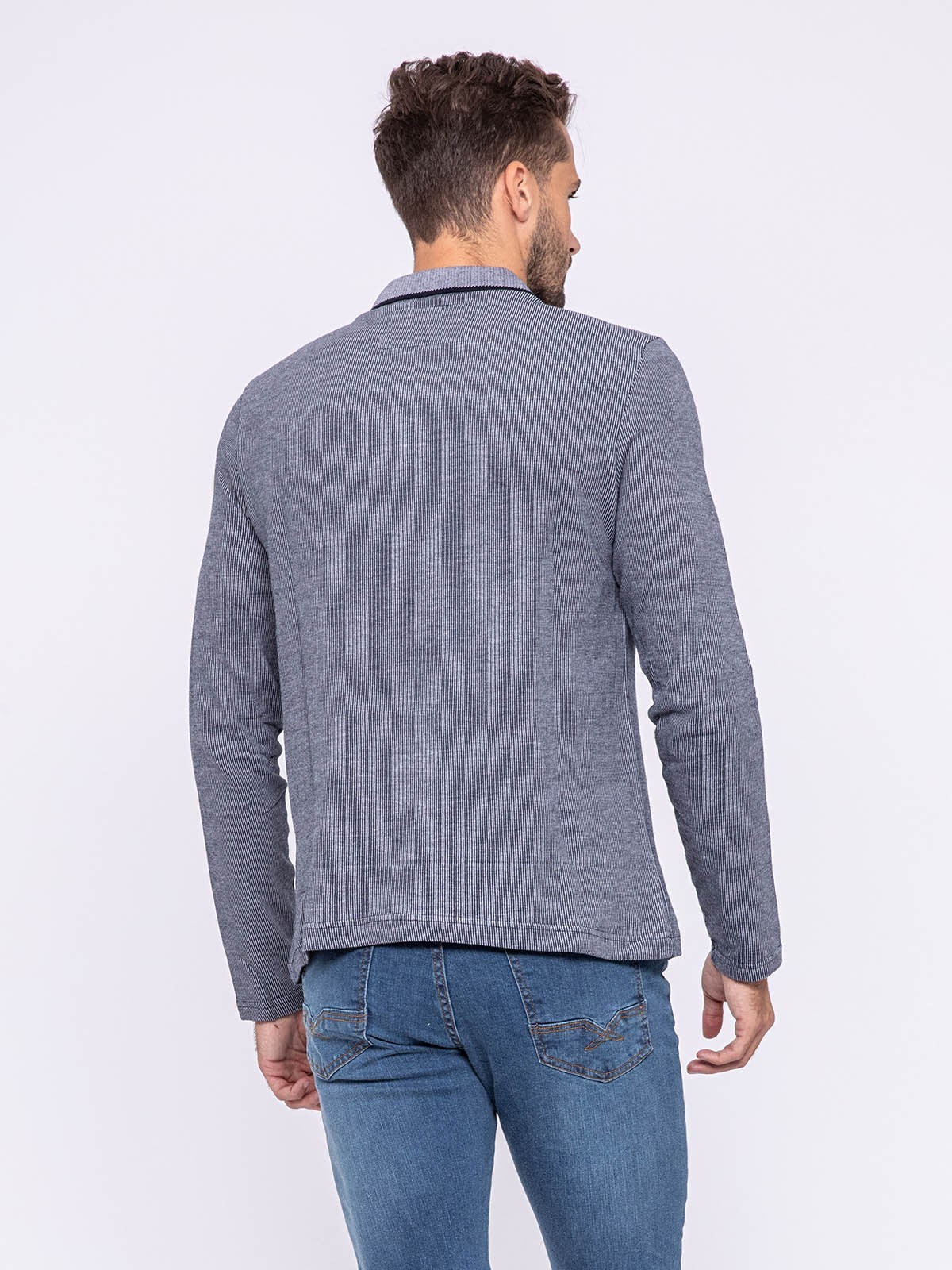 Polo manches longues pur coton POITIER
