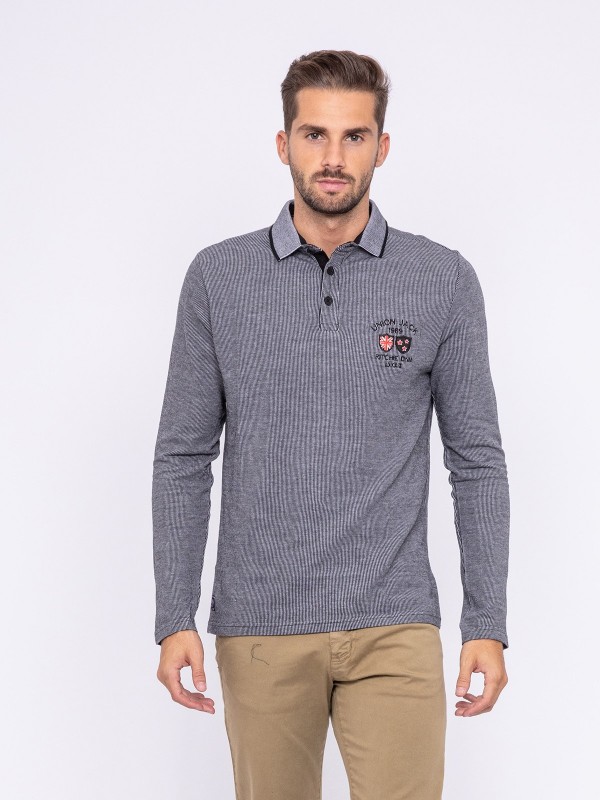 Polo manches longues pur...