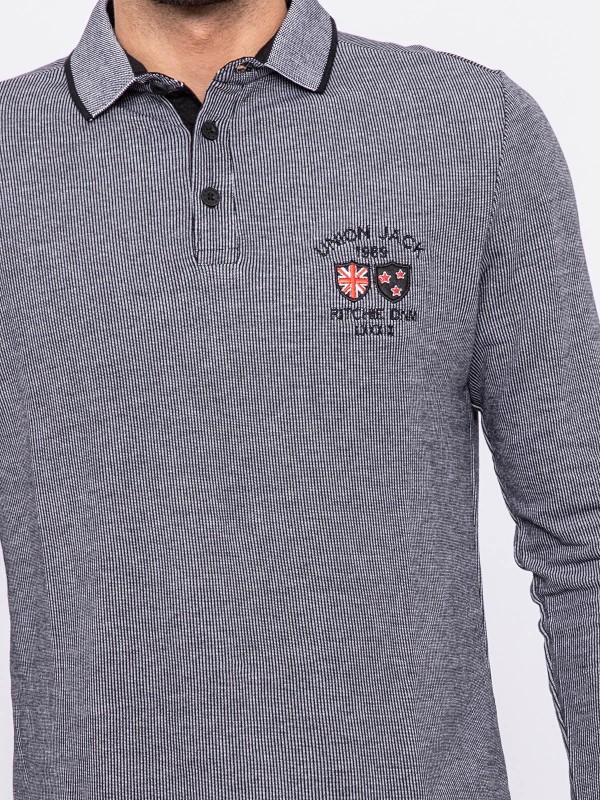 Polo manches longues pur...