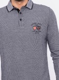 Polo manches longues pur coton POITIER