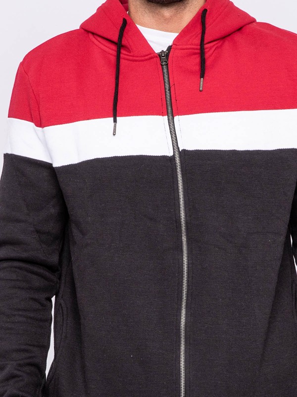 Sweat zippé capuche WUSTOK...
