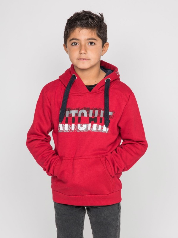 Sweat capuche WESKOF-J - Rouge