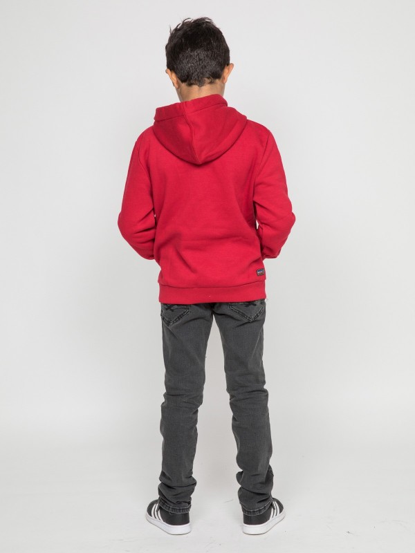 Sweat capuche WESKOF-J - Rouge