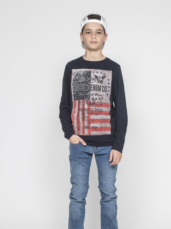 T-shirt manches longues col...