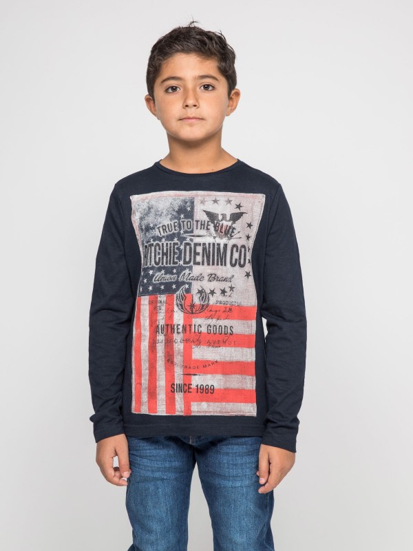 T-shirt manches longues col...