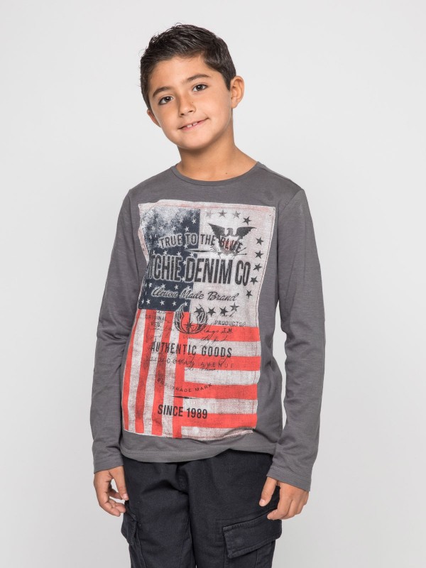 T-shirt manches longues col...