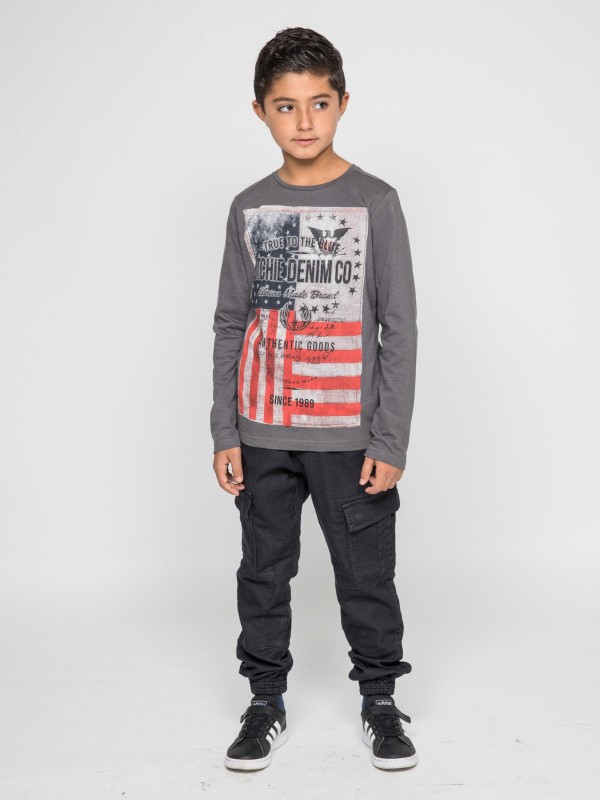 T-shirt manches longues col...
