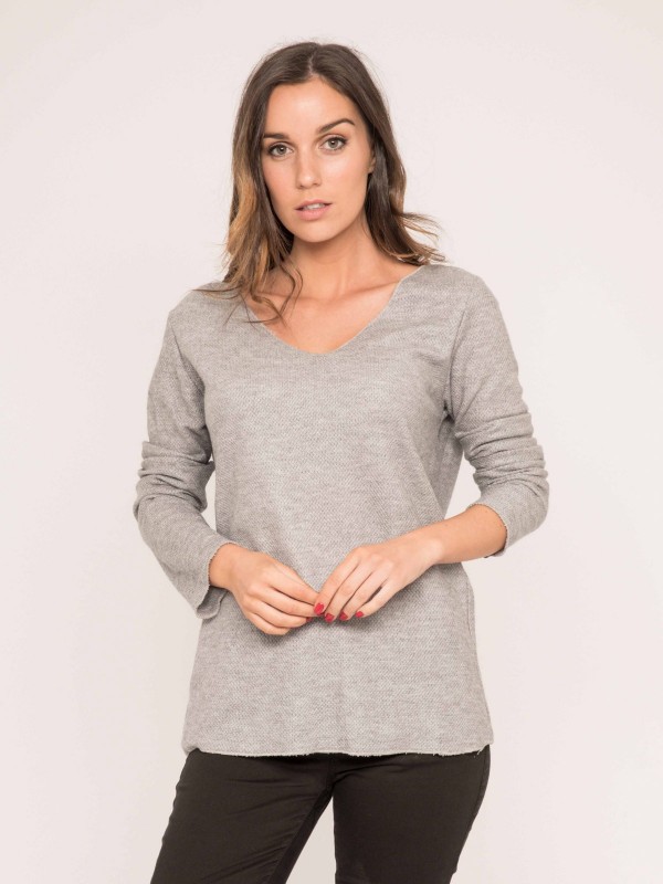 Pull fin col rond KACTUS
