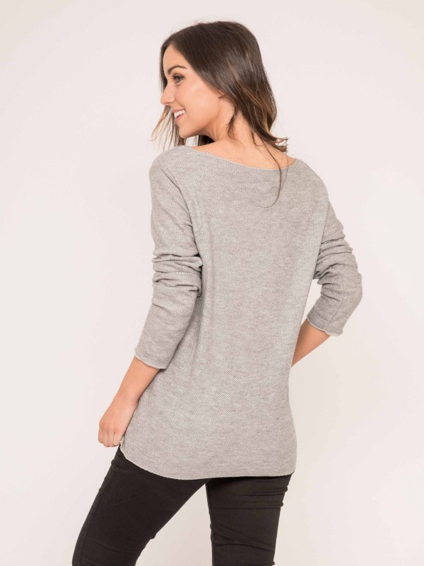 Pull fin col rond KACTUS