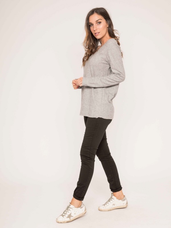 Pull fin col rond KACTUS