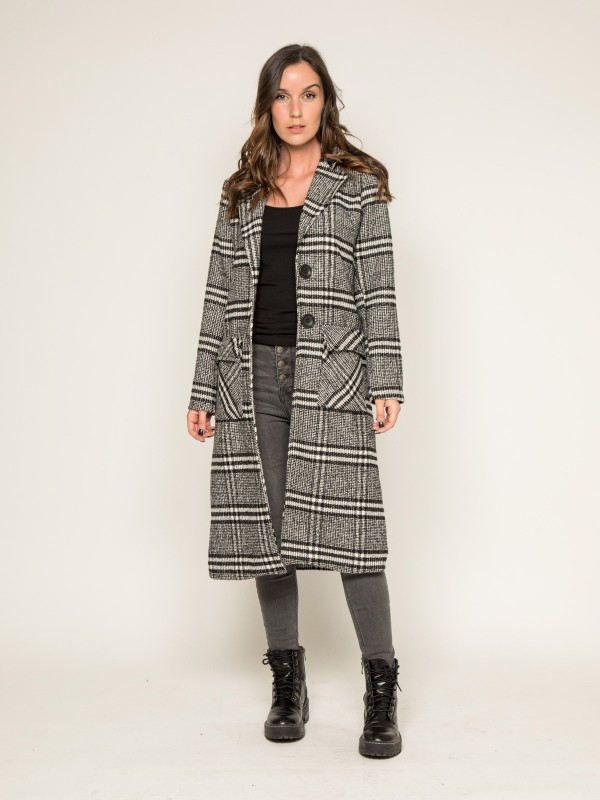 Manteau pardessus jacquard...