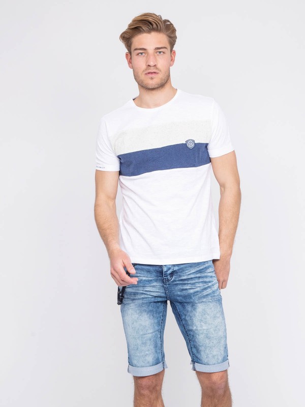 T-shirt col rond pur coton...