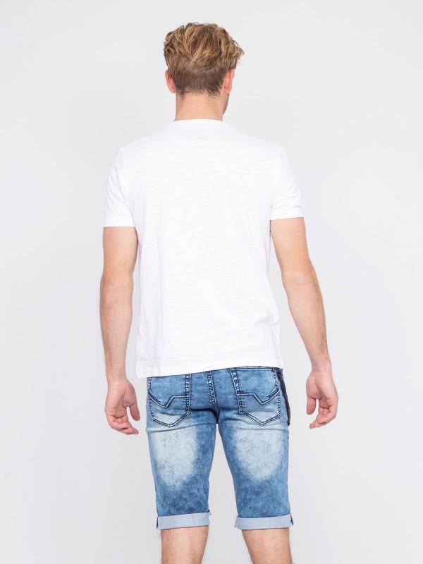 T-shirt col rond pur coton...