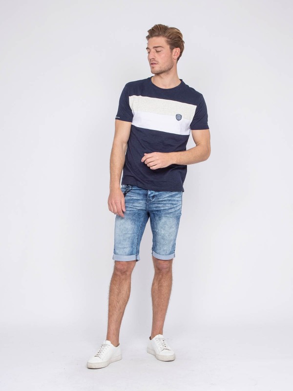 T-shirt col rond pur coton...