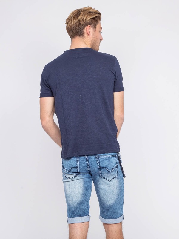 T-shirt col rond pur coton...