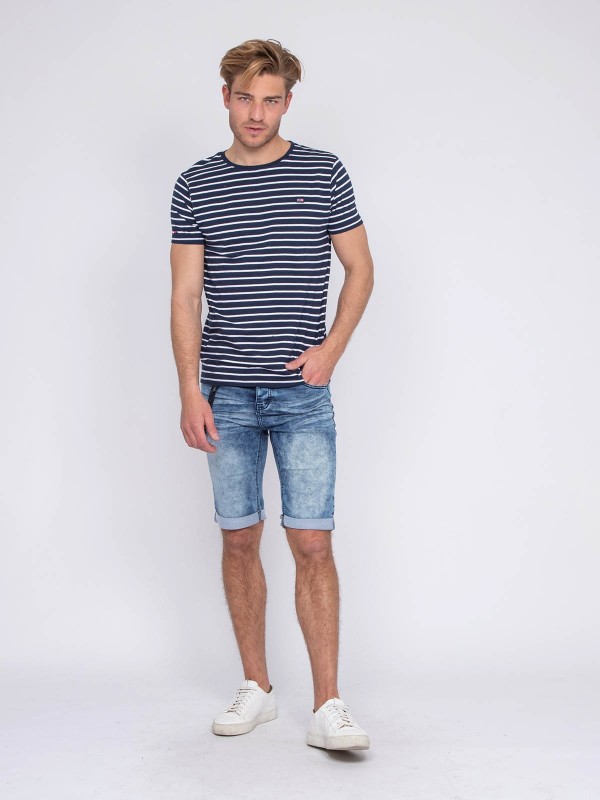 T-shirt col rond pur coton...