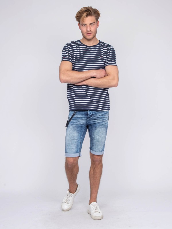 T-shirt col rond pur coton...