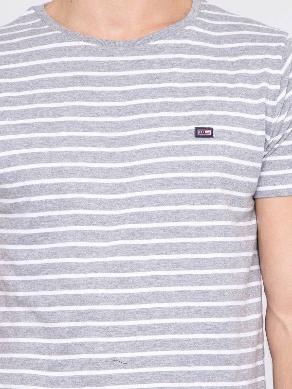 T-shirt col rond pur coton...