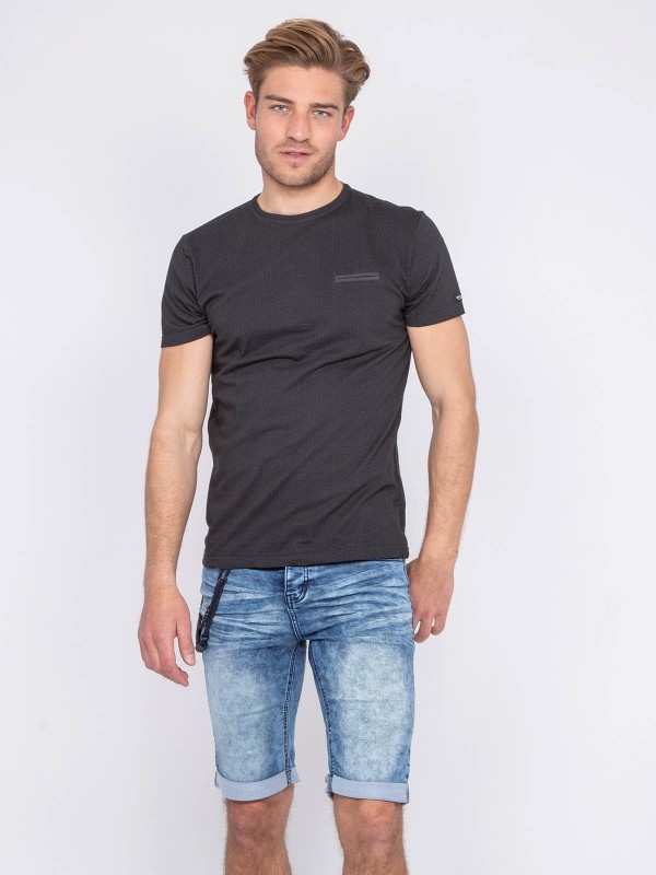 T-shirt col rond pur coton...
