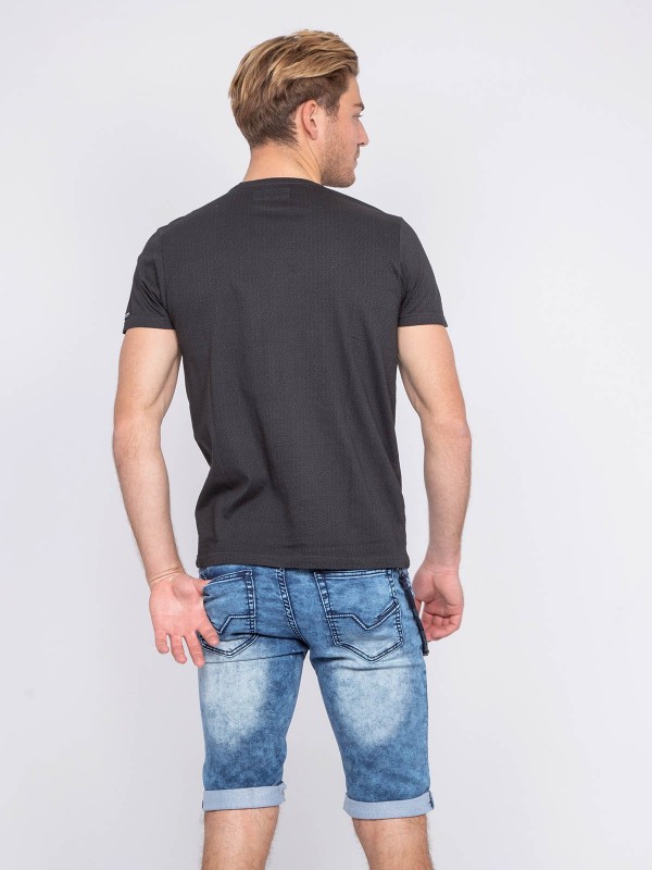 T-shirt col rond pur coton...