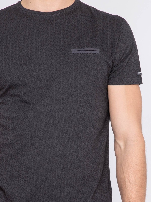 T-shirt col rond pur coton...