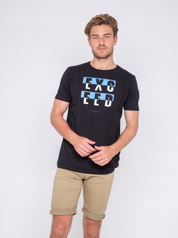 T-shirt col rond motifs...
