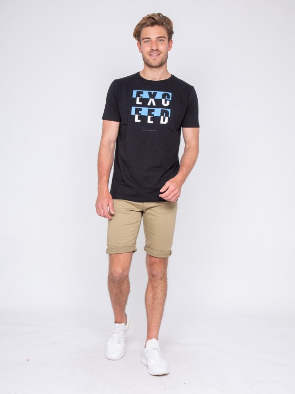 T-shirt col rond motifs...