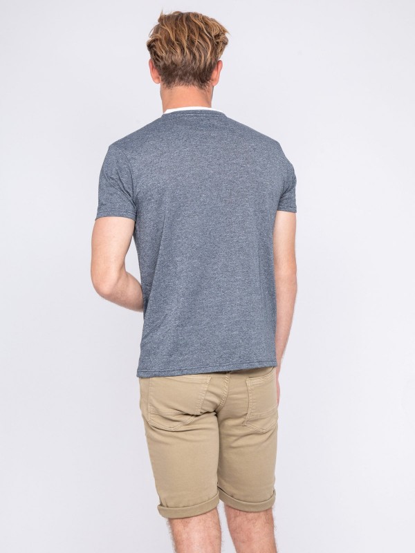 T-shirt col tunisien NUTTY...