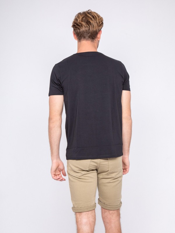 T-shirt col rond motifs...