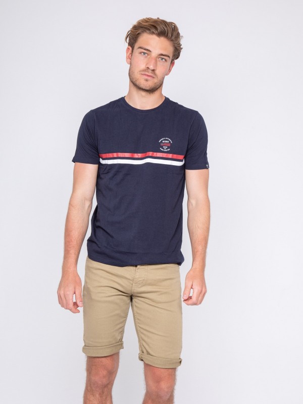 T-shirt col rond pur coton...