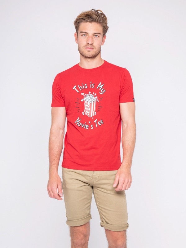 T-shirt col rond pur coton...