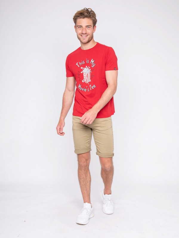 T-shirt col rond pur coton...