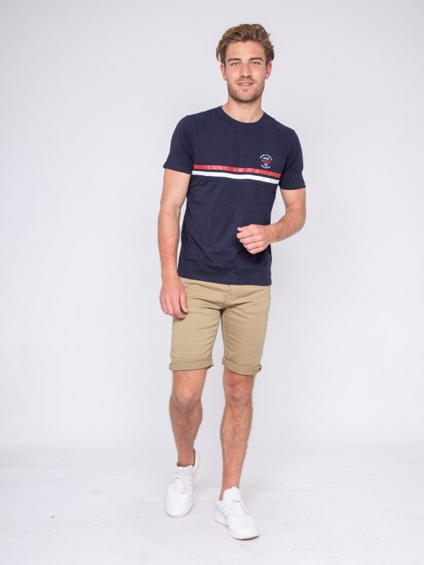 T-shirt col rond pur coton...