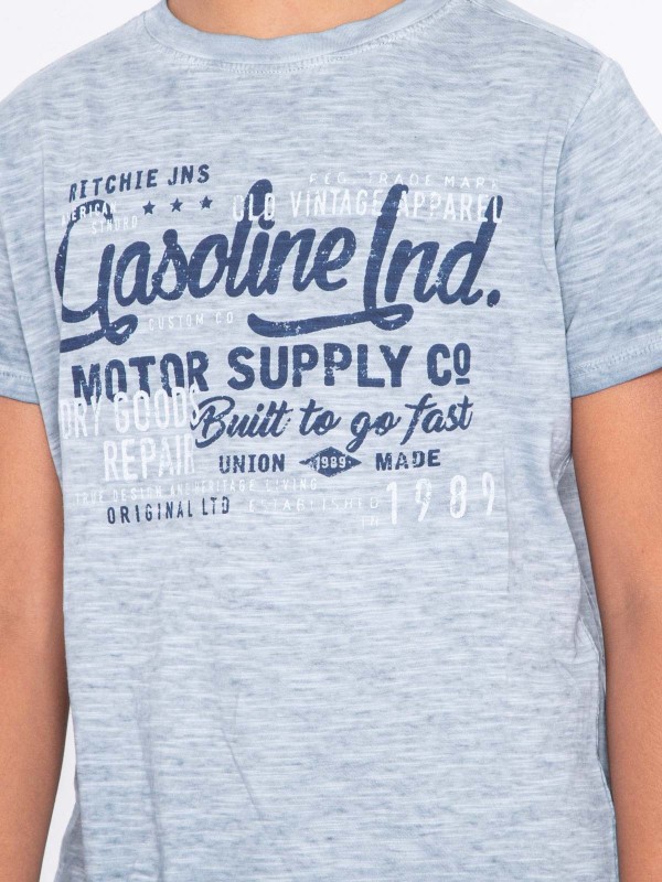 T-shirt col rond pur coton...