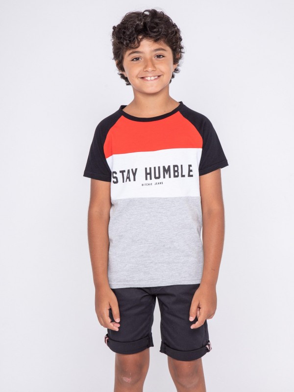 T-shirt col rond pur coton...