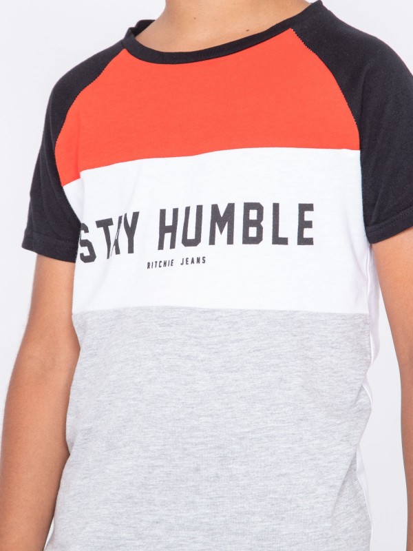 T-shirt col rond pur coton...