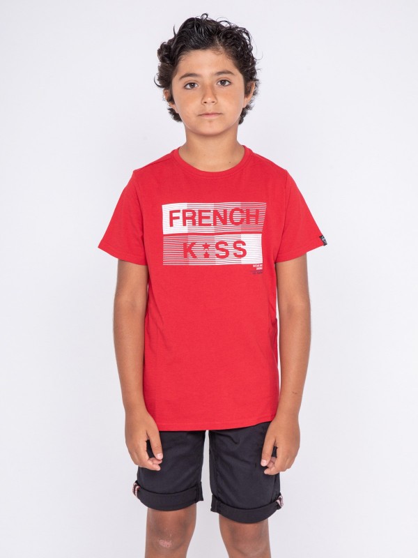 T-shirt col rond pur coton...