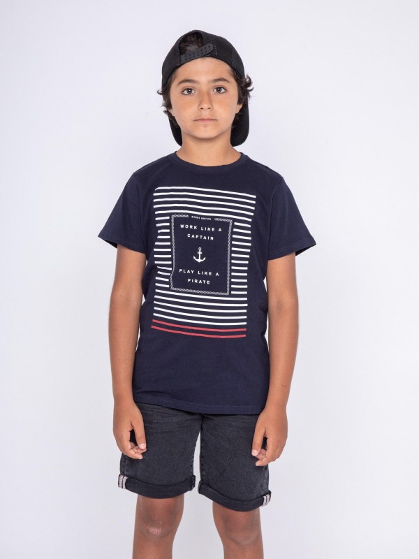 T-shirt col rond NEVEO-J -...