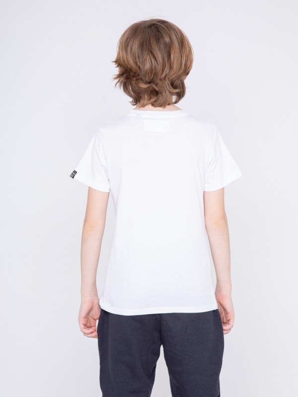 T-shirt col rond pur coton...