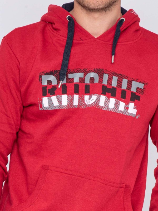 Sweat capuche WESKOF - Rouge