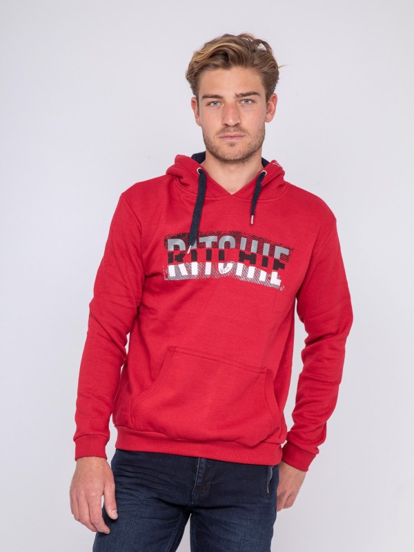 Sweat capuche WESKOF - Rouge