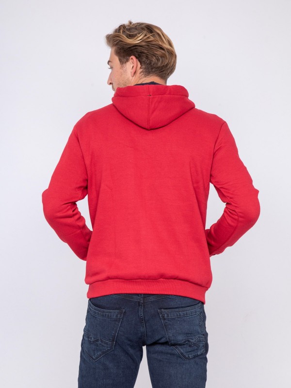 Sweat capuche WESKOF - Rouge
