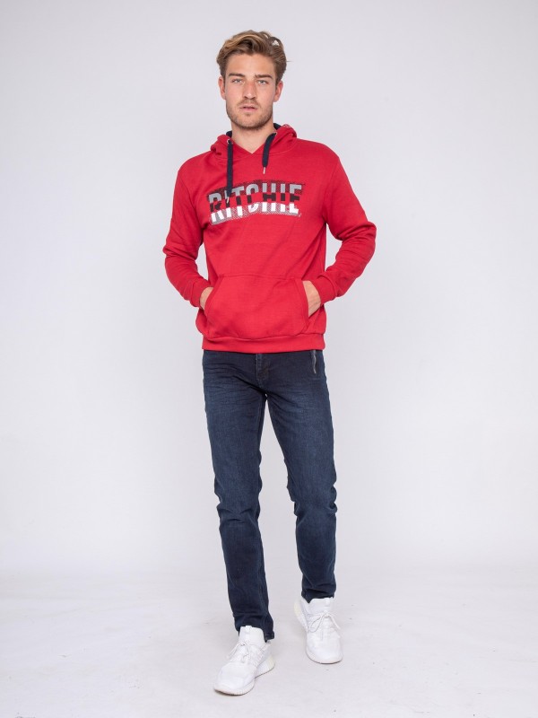 Sweat capuche WESKOF - Rouge