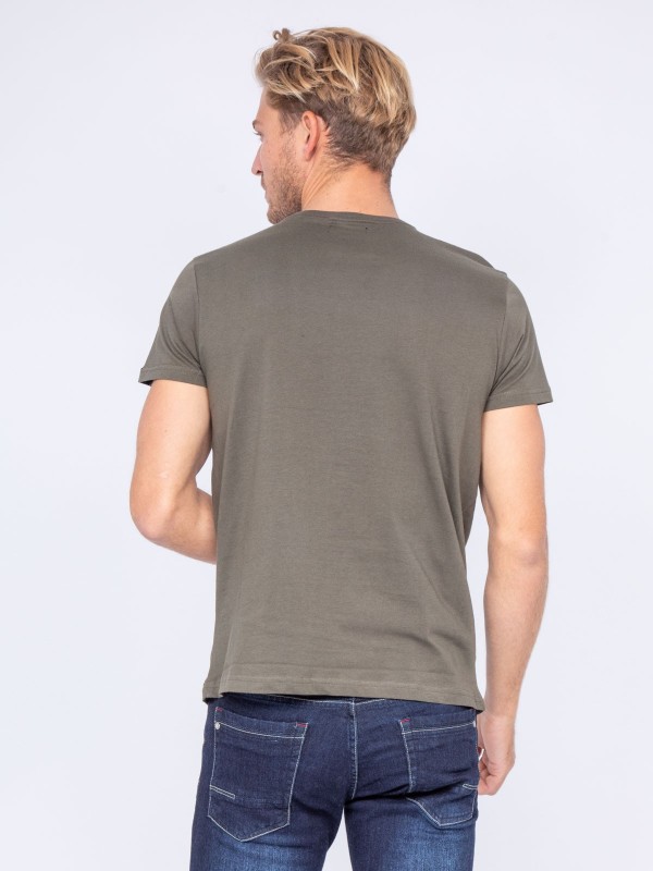 T-shirt col rond pur coton...