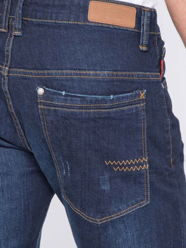 Jean coupe slim SAYBAZ - Bleu